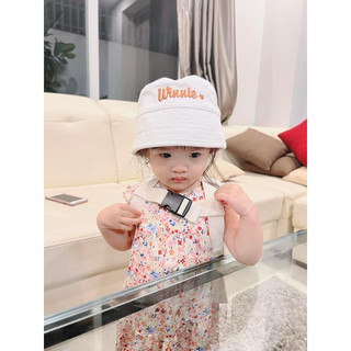 Mũ bucket thêu tên cho bé  (có dây chống bay tuột)