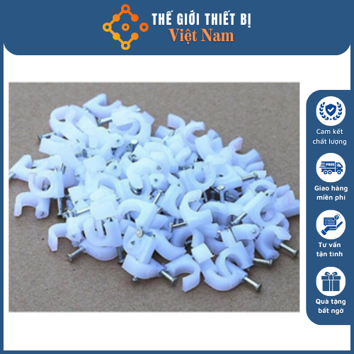 Đinh Ghim 6mm,Nẹp Dây Mạng Cat5e, Dây Điện 6mm, 8mm, 10mm, 12mm, 16mm, 20mm