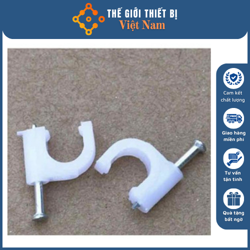 Đinh Ghim 6mm,Nẹp Dây Mạng Cat5e, Dây Điện 6mm, 8mm, 10mm, 12mm, 16mm, 20mm
