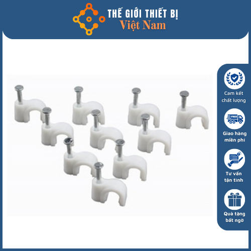 Đinh Ghim 6mm,Nẹp Dây Mạng Cat5e, Dây Điện 6mm, 8mm, 10mm, 12mm, 16mm, 20mm