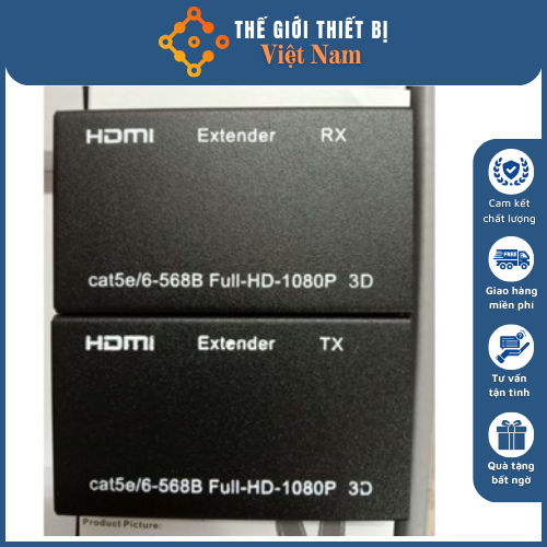 Bộ HDMI To Lan 60m - HDMI Kéo Dài 60m Dễ Lắp Đặt, Hình Ảnh Chất Lượng Cao