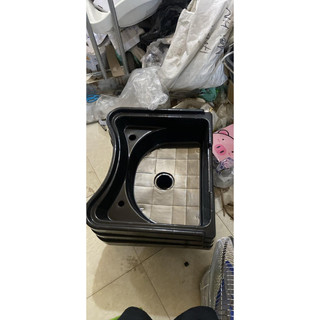 Chậu nhựa tai thỏ đen cho salon tóc - hàng tốt màu đen