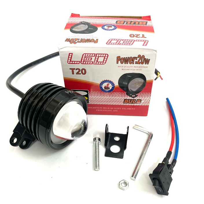 Đèn Trợ Sáng L4 Bi Cầu 2 Màu Vàng - Trắng - Mẫu Mới 2023 Siêu Sáng