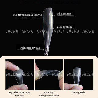 Móng úp Helen lẻ size nhám túi 50 móng DC29