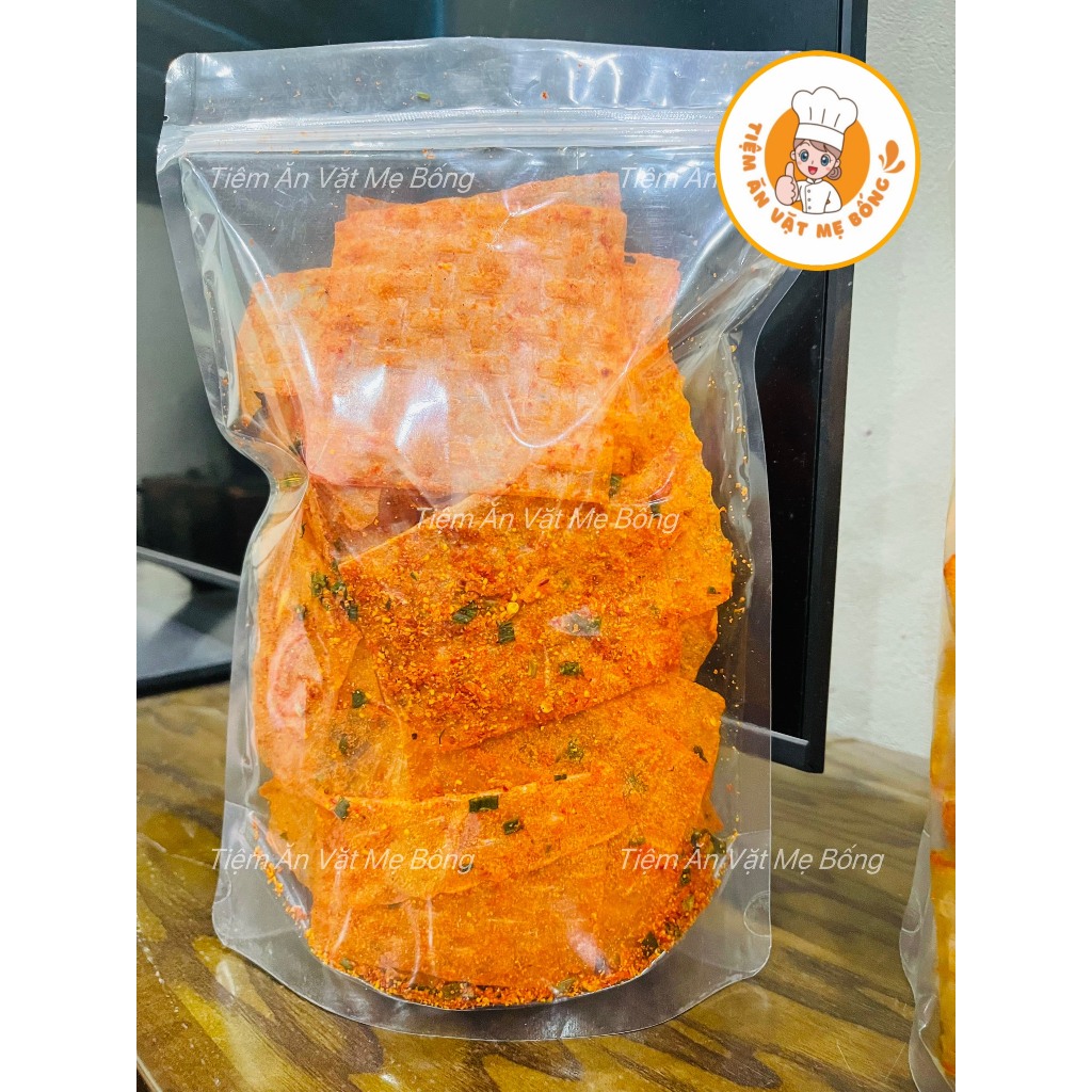 Bánh Tráng Nhiều Vị Phô Mai Mè, Cuộn sa tế Tôm Hành, Phô Mai Tôm Hành - Tiệm Ăn Vặt Mẹ Bống