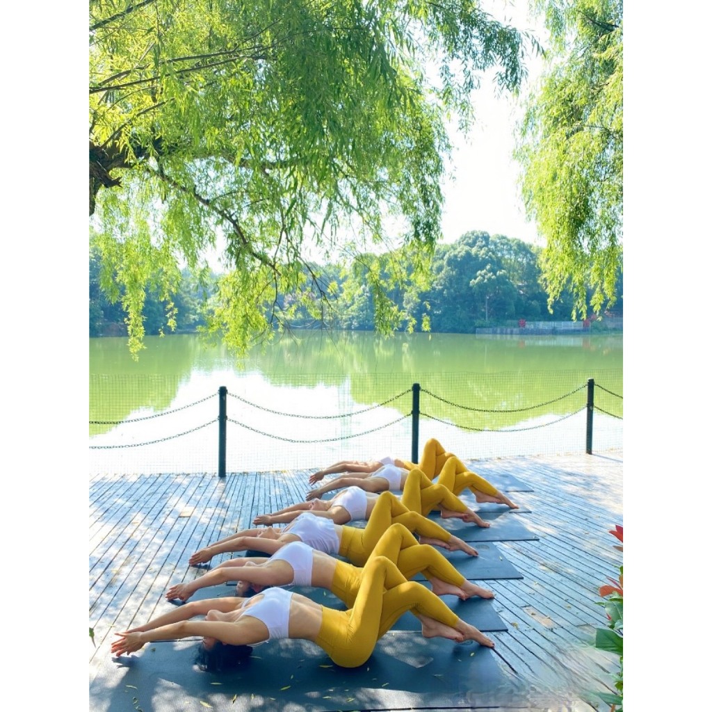 Quần Tập Gym LuLu-Yoga hàng Quảng Châu cao cấp vải Lycra co giãn 4 chiều