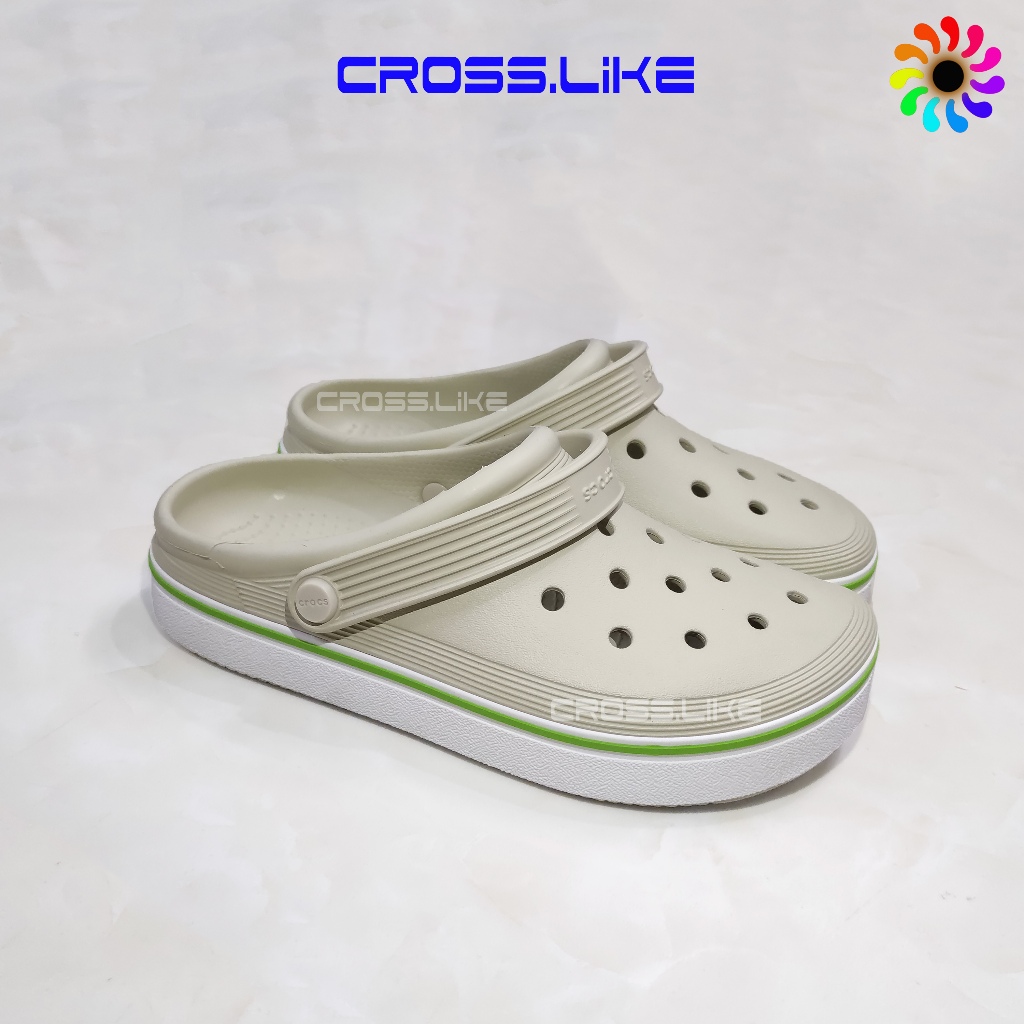 Sục nhựa CROSS Band Clean, dép nam nữ,nhựa nguyên khối siêu bền, đi mưa thoải mái.