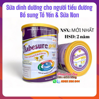 Sữa cho người tiểu đường - Diabesure gold 900g - Sữa dinh dưỡng cho người đái tháo đường - Tiểu đường