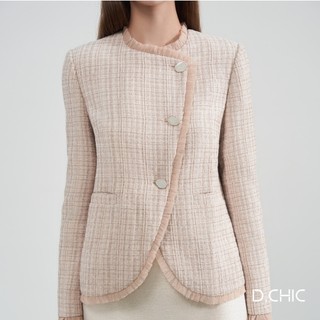 Áo khoác cổ tròn phối lưới D.CHIC MS: 160600