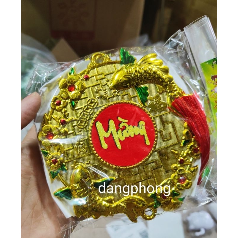 Dây treo trang trí tết dài 70cm nhiều mẫu hoa mai,quạt,đồng tiền