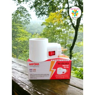 Đuôi đèn liền phích cắm có công tắc Sopoka cao cấp