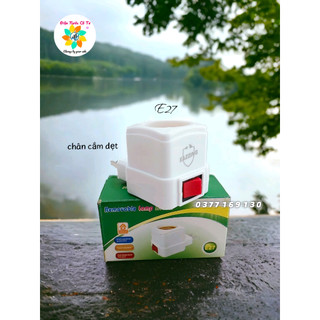 Đui đèn e27 liền phích cắm có công tắc eazzing