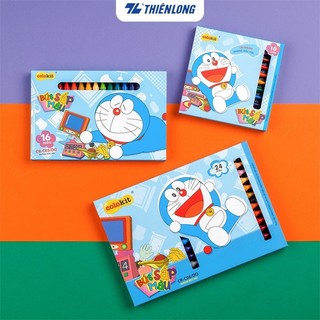 Bút sáp màu 12/16/24 màu thiên long nhân vật doraemon cr-c04/do cr-c05/do cr-c06/do chính hãng