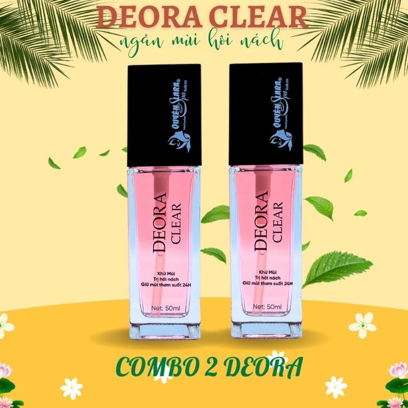 Combo 2 Xịt khử mùi hôi nách DEORA CLEAR 50 ml