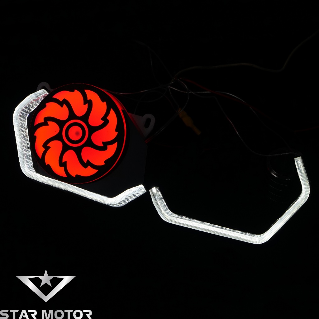 Vòng 3D kèm mặt Sharingan trang trí Demi dành cho SH, AB, Exciter, Vario