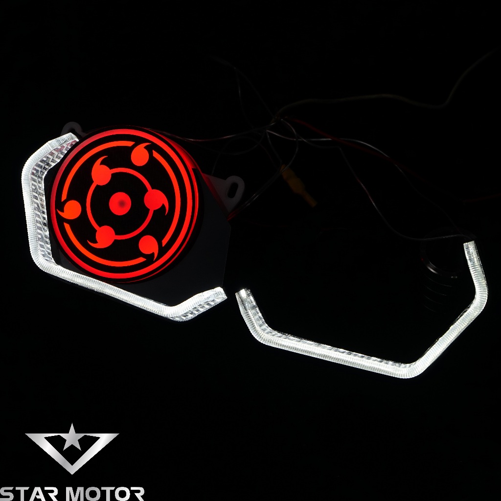 Vòng 3D kèm mặt Sharingan trang trí Demi dành cho SH, AB, Exciter, Vario