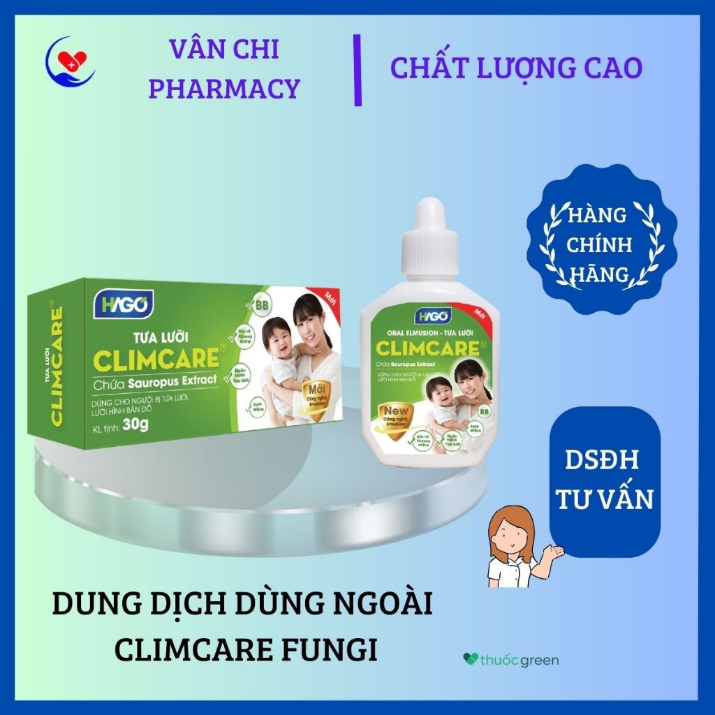 CLIMCARE FUNGI dung dịch dùng ngoài-tưa lưỡi