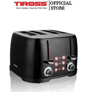 Máy Nướng Bánh Mì Sandwich 4 Lát Tiross TS9660 - 1600W - Hàng Chính Hãng