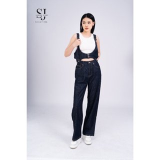 Quần Jean + Áo Yếm Y1_Bộ quần bò nữ + Áo yếm jean siêu đẹp, chất liệu  jeans 100% cotton cao cấp | Samma Jeans
