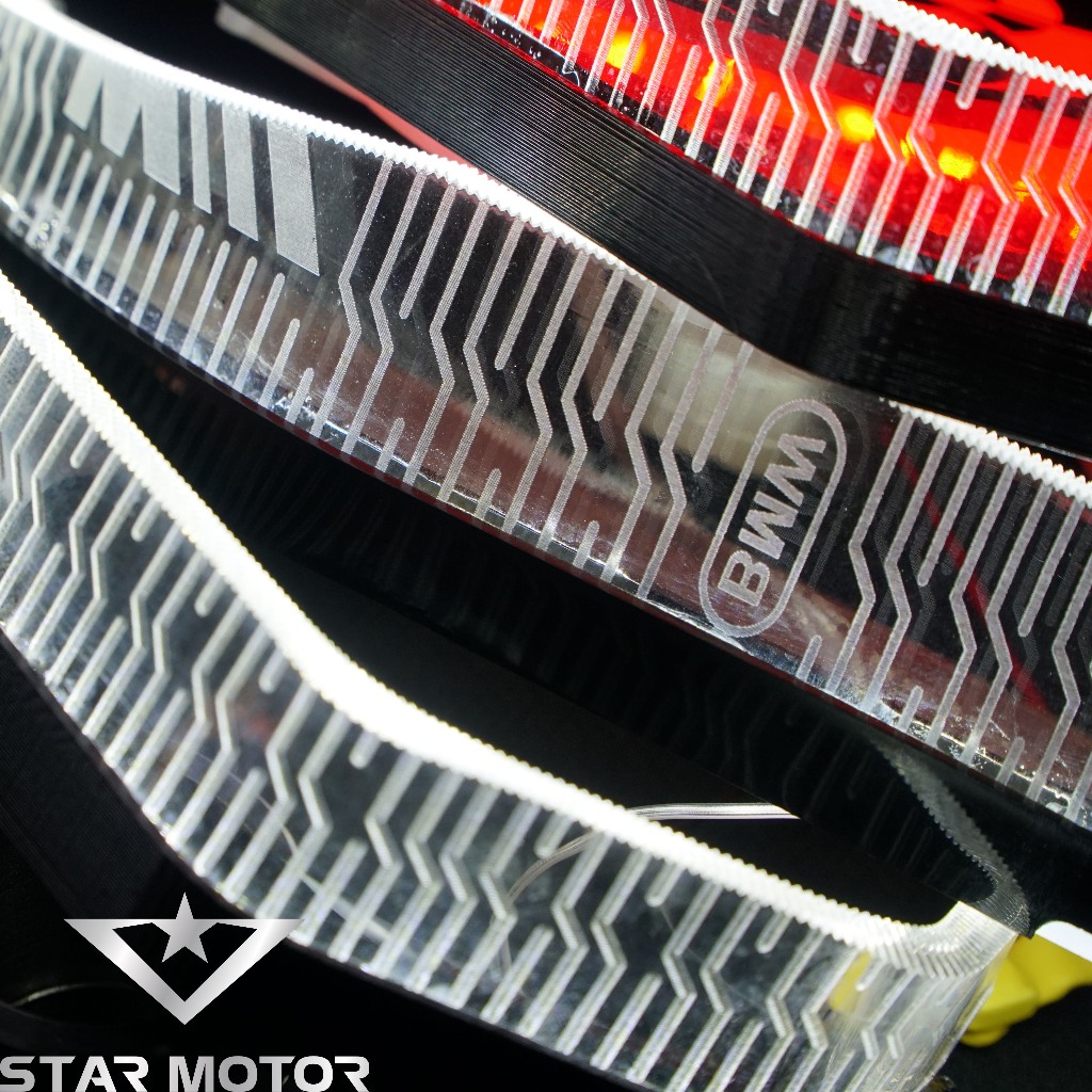 Bộ vòng LED 3D BMW kèm mặt xoay Sharingan dành cho AB, SH, Winner X, Exciter, Vario