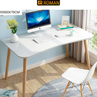 Bàn làm việc, bàn học phong cách Bắc Âu gỗ MDF mặt bàn phủ melamin cao cấp thương hiệu ROMAN - GP86