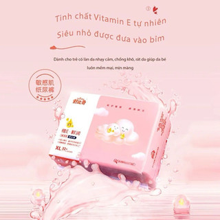 (4 bịch tặng 1) bịch Bỉm nội địa trung Suitsky vitamin E dán/quần nb60,s30,m42/m40,l36,xl32,xxl28,xxxl26