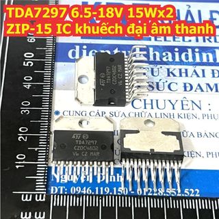 TDA7297 7297 6.5-18V 15Wx2 ZIP-15 IC khuếch đại âm thanh có tản nhiệt kde1574