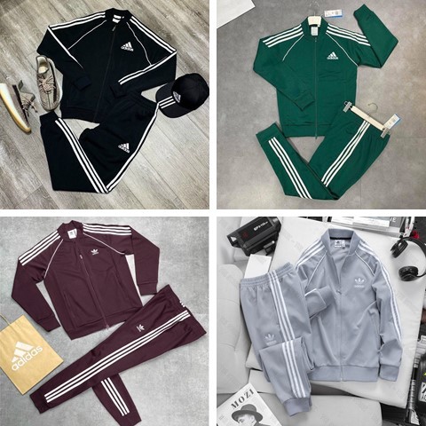 Bộ Adidas_Bomber Thể Thao Nam Và Nữ Chất Poly Co Giãn Bộ Nỉ Thể Thao Nam Chất Poly 2 da mềm mịn co giãn 4 chiều