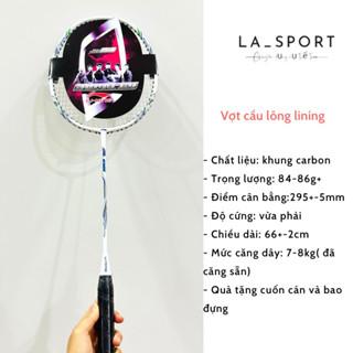 Vợt cầu lông Lining/Victor cước khung crom giá rẻ tặng kèm bao vợt và cuốn cán