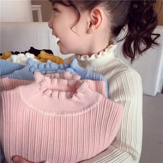 Áo len cổ bèo tiểu thư Qccc thu đông cho bé gái