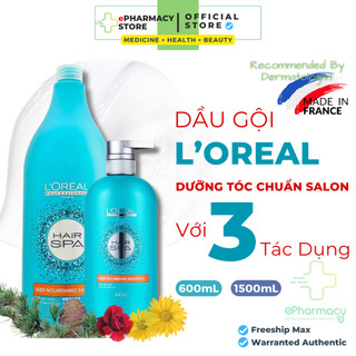 Dầu Gội LOreal Hair Spa Deep Nourishing Shampoo (600mL, 1500mL) - Dầu Gội L'Oreal Cấp Ẩm Cho Tóc Khô