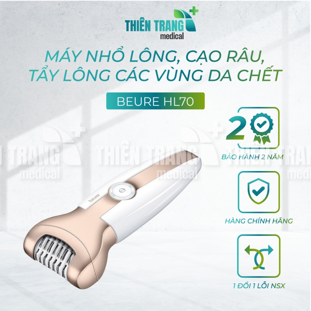 Máy tẩy lông 3 trong 1 Beurer HL70 Thiên Trang Medical