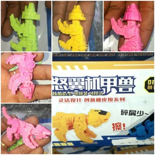 Một Mô hình Gôm Tẩy bút chì hình chú chó robot