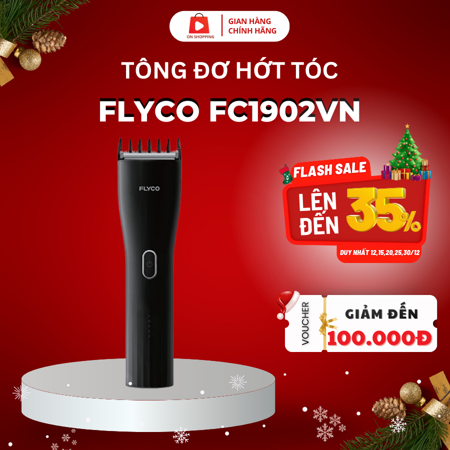 Tông Đơ Hớt Tóc FLYCO FC1902VN Với 7 Mức Riêng Biệt Dễ Dàng Tự Điều Chỉnh Độ Dài Lược