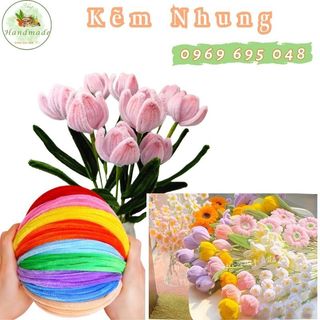 Set 100 - 50 dây kẽm nhung mix màu, kẽm lông, kẽm xù – kẽm nhung làm handmade