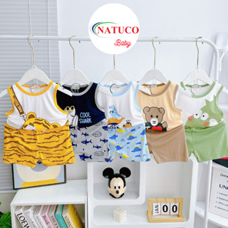 Bộ Quần Áo Ba Lỗ Trẻ Em hiệu MINKY MOM Cho Bé Trai, Bé Gái 8-27 kg Vải Thun Lạnh Mềm Mát BL-IN69