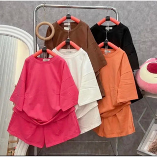 M122 Bộ Thun 3158 tay ngắn cotton khô [T.R.Ơ.N] Free size 40-70kg