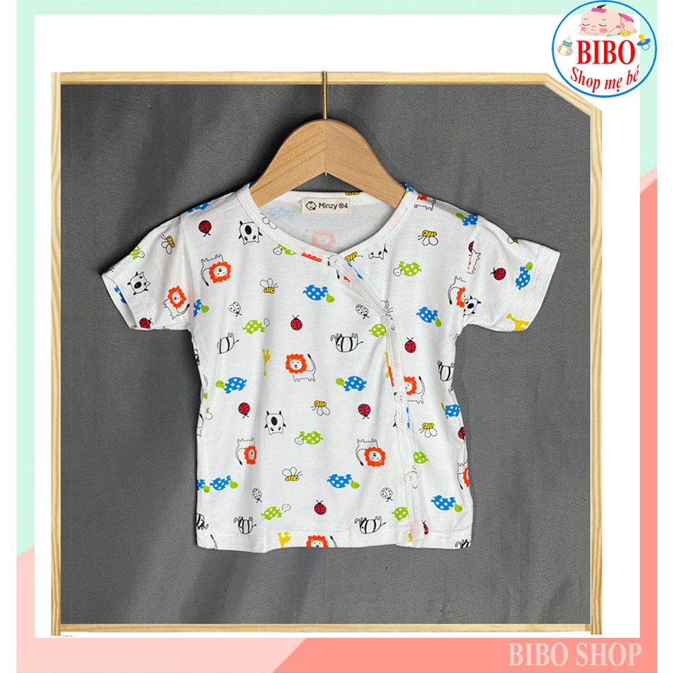 Áo THUN LẠNH Cho Bé Sơ Sinh Vải Lụa Mềm Mại, Mỏng Mát, Co GIãn Tốt, Có Tay Dài Tay Ngắn