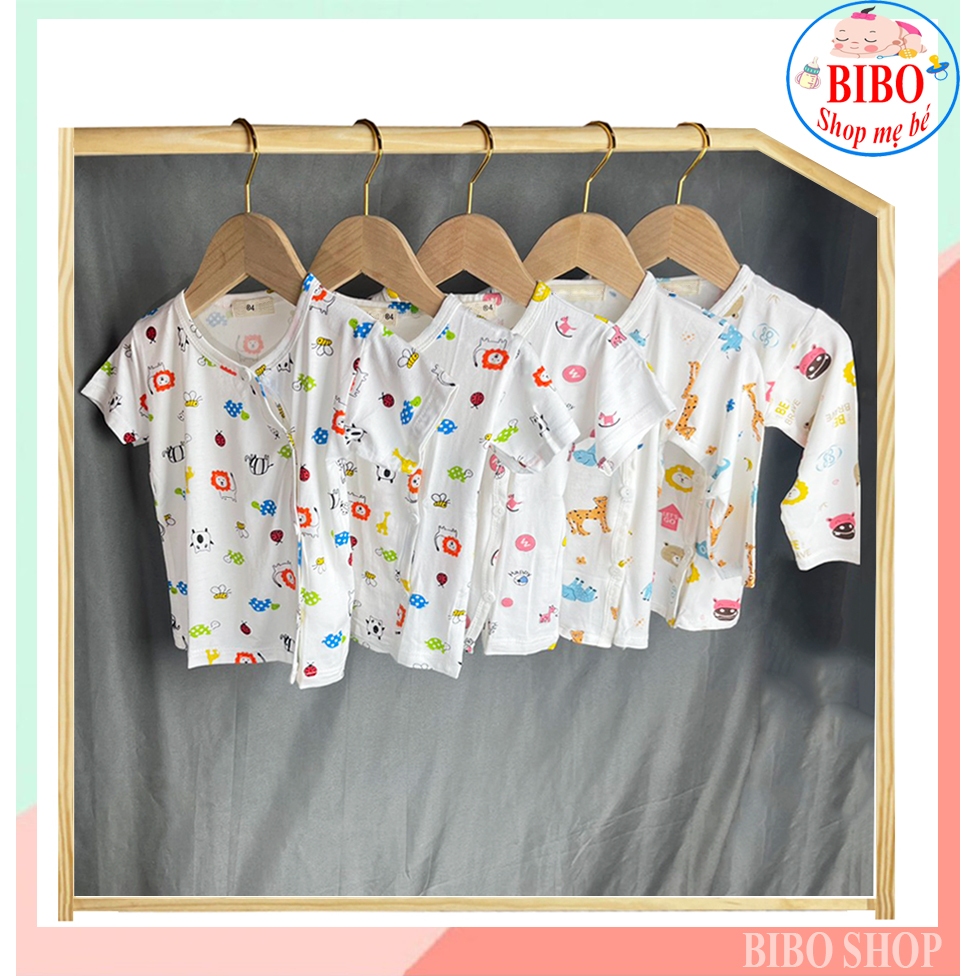 Áo THUN LẠNH Cho Bé Sơ Sinh Vải Lụa Mềm Mại, Mỏng Mát, Co GIãn Tốt, Có Tay Dài Tay Ngắn