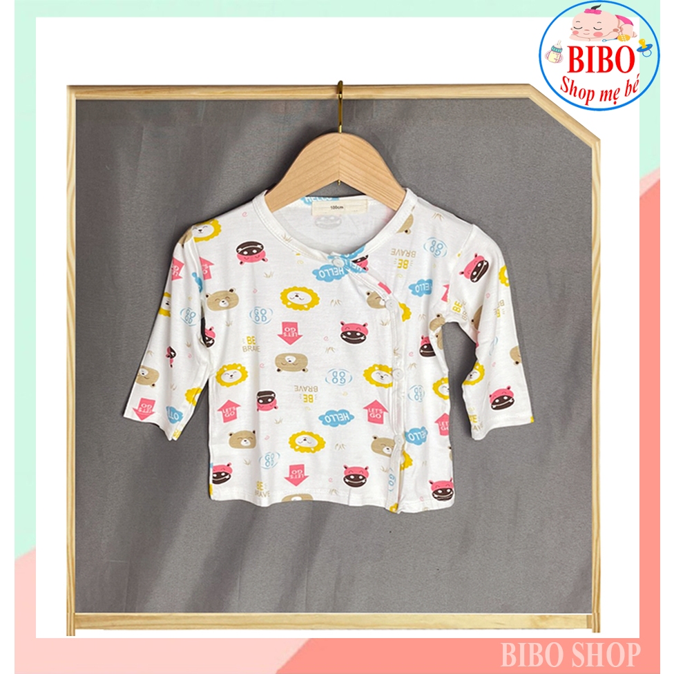 Áo THUN LẠNH Cho Bé Sơ Sinh Vải Lụa Mềm Mại, Mỏng Mát, Co GIãn Tốt, Có Tay Dài Tay Ngắn