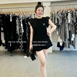 Áo len tay bồng kèm tag