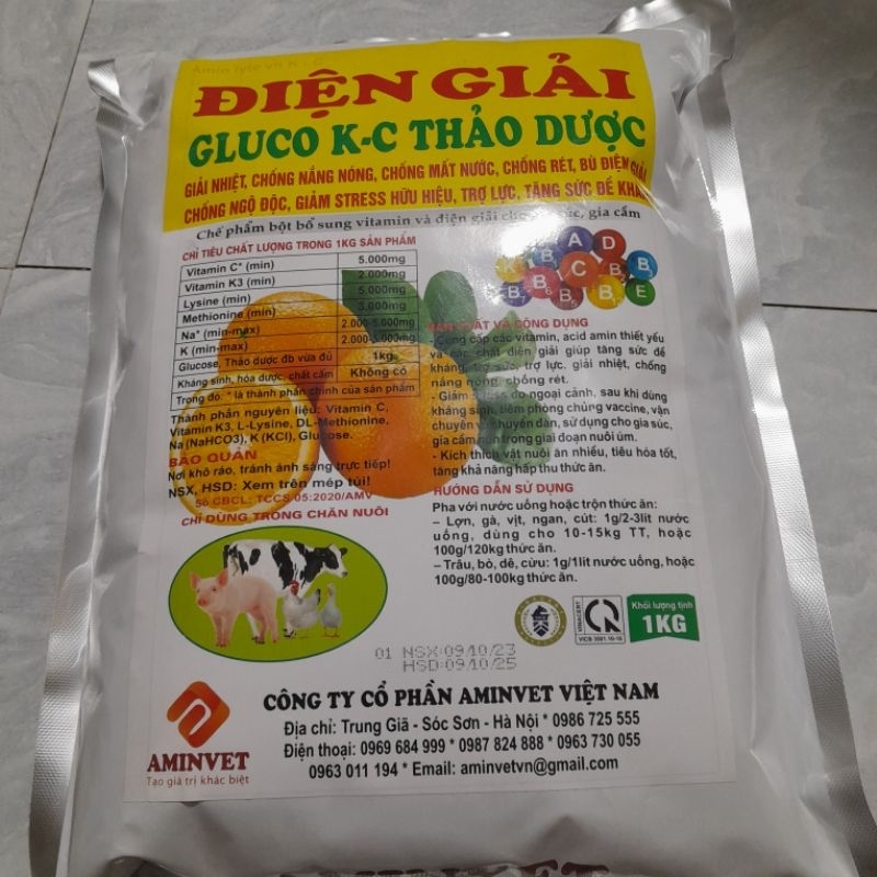 ĐIỆN GIẢI THẢO DƯỢC 1kg Cung cấp năng lượng