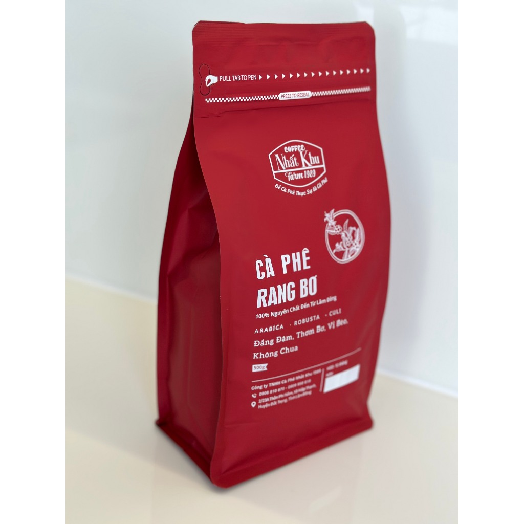 1kg Cà Phê Rang bơ Pháp NHẤT KHU COFFEE thành phần 3 loại cà phê Arabica - Robusta - Culi
