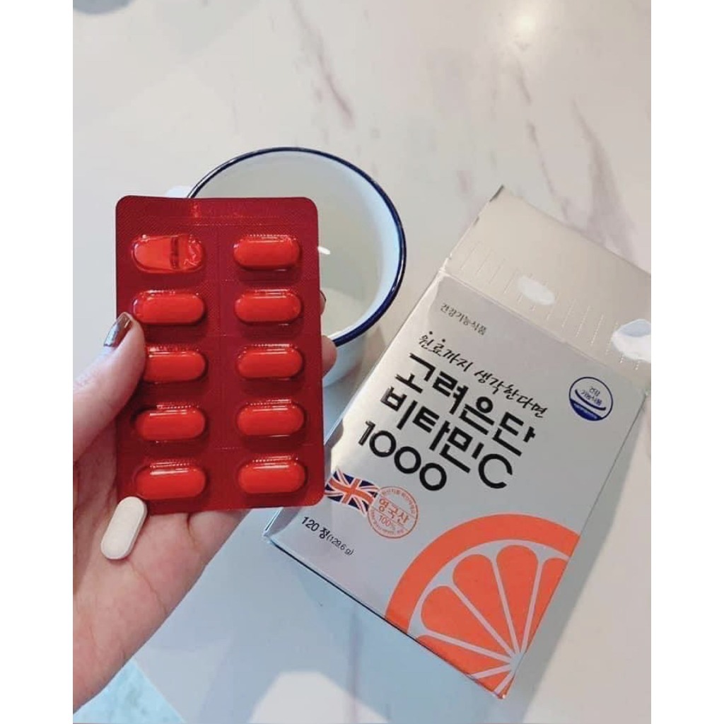 Hộp 120 Viên Uống Cung Cấp Vitamin C 1000mg Eundan Hàn Quốc