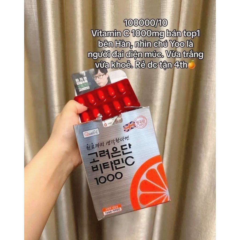 Hộp 120 Viên Uống Cung Cấp Vitamin C 1000mg Eundan Hàn Quốc