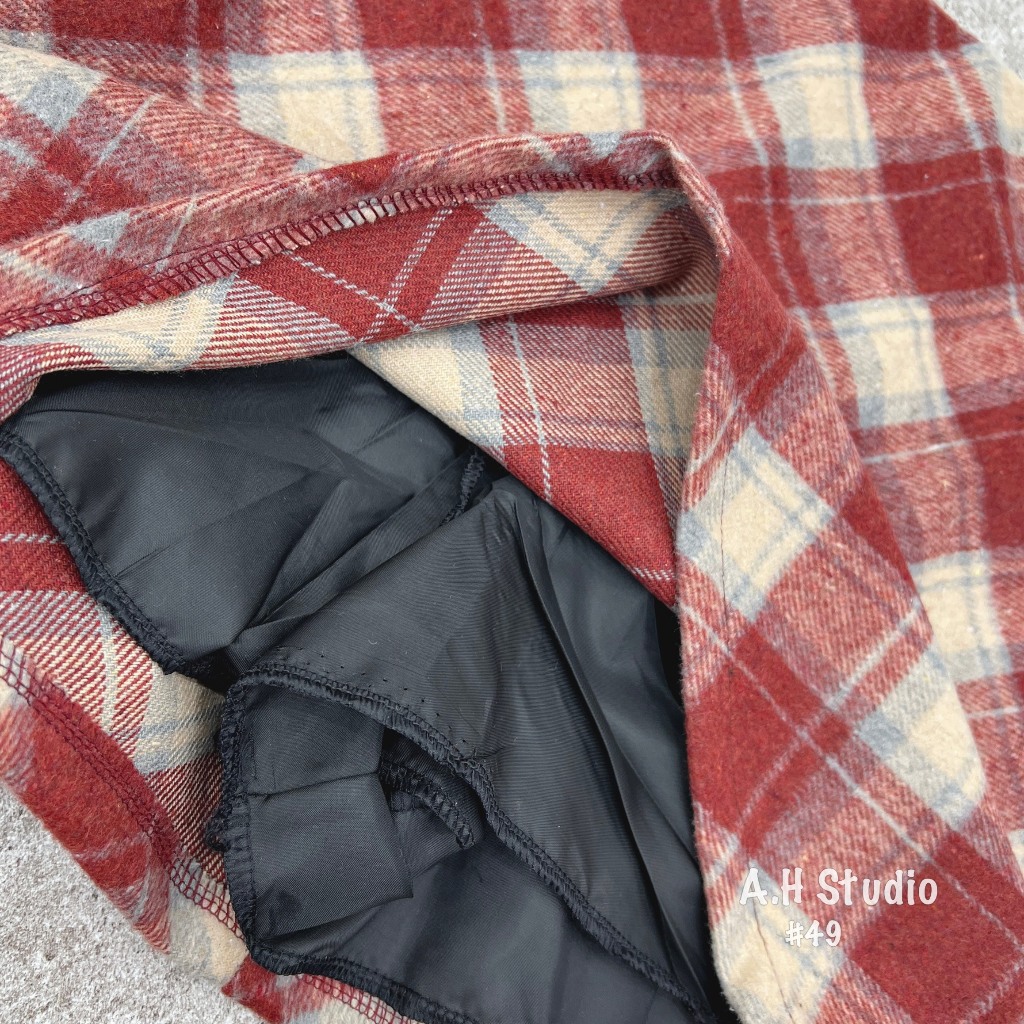 Chân váy dạ kẻ dáng ngắn - 247store.vn - Chanvaydangan49_P0K39