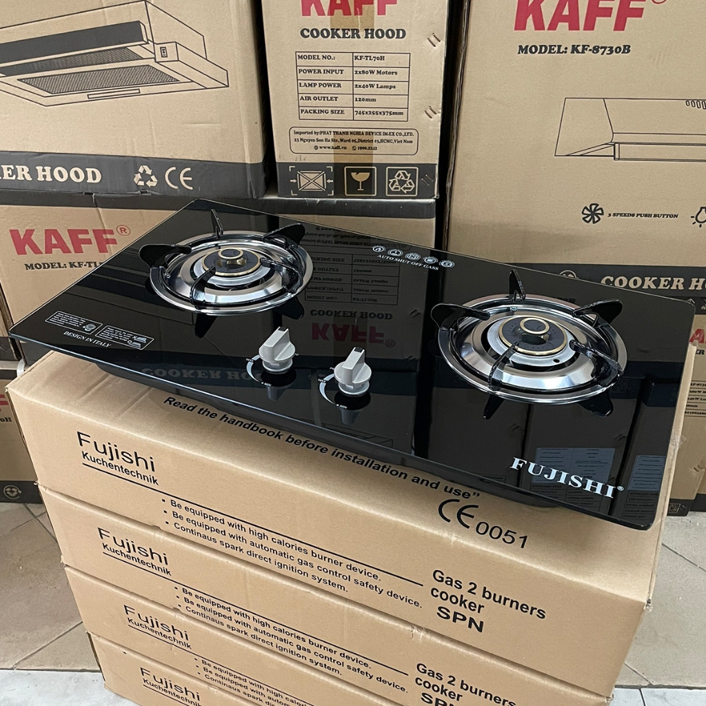 Bếp gas âm FUJISHI FJ-809IC - CHÉN ĐỒNG - Đánh lửa IC cực nhạy - Lửa xanh tiết kiệm gas - Bảo hành chính hãng 02 Năm