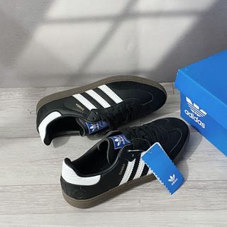 Giày thể thao adidas samba 'black white gum' b75807-đen - phiên bản og - đen, samba đen