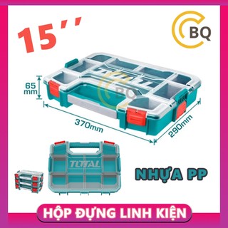 Hộp nhựa đựng linh kiện, đựng ốc vít vật dụng nhiều ngăn tiện dụng 12'' 15'' total tpbx1151 tpbx1121 hộp đựng đồ cbqs