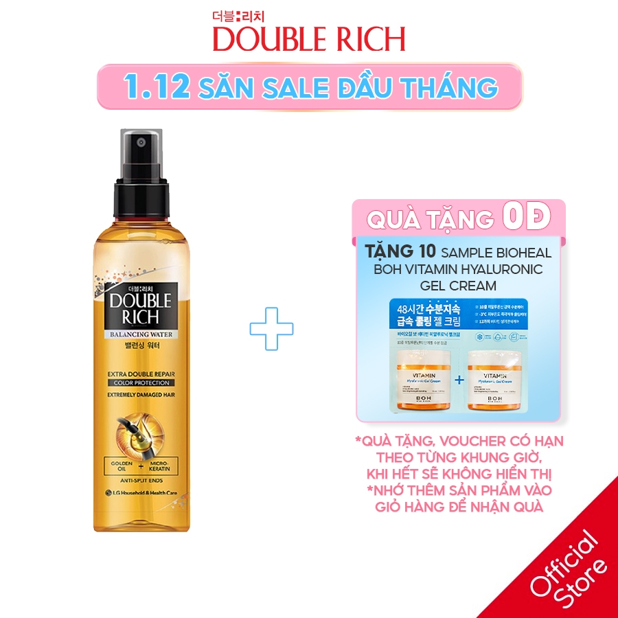 Nước dưỡng tóc nhuộm chuyên sâu Double Rich Extra Double Repair 120ml / 250ml